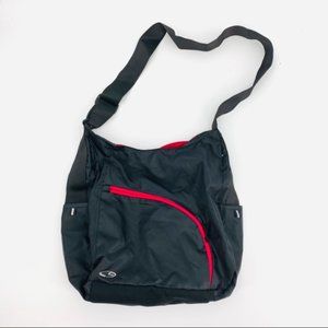 BLACK NYLON CROSSBODY Diagonal SHOULDER SLING TRAV